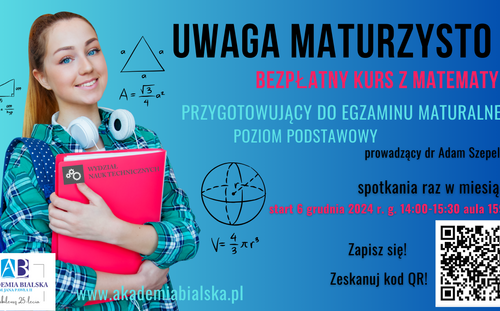 Bezpłatny Kurs przygotowujący do Matury z Matematyki